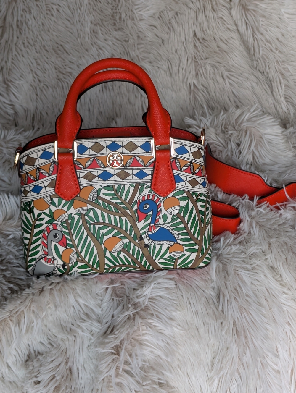 Tory Burch Mini Robinson Call Of The Wild Handbag